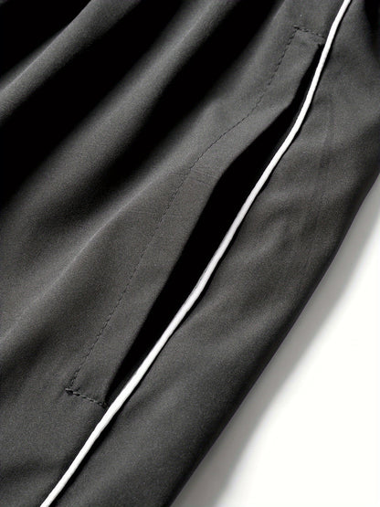 Pantalon de jogging décontracté pour homme – respirant, coupe ample, avec cordon de serrage