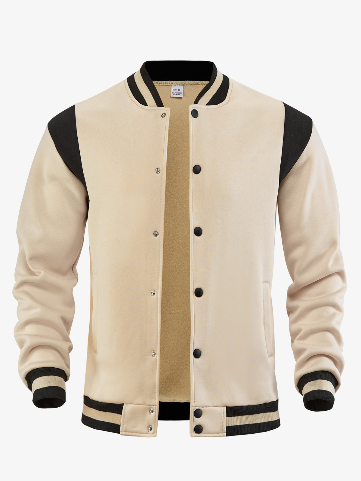 Cardigan Aviateur Doublé Polaire Homme – Col Montant Patchwork