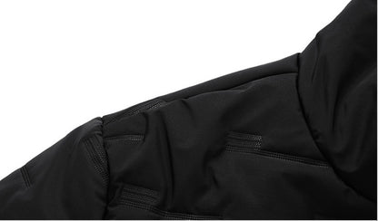 Loom & Soul™ Men’s Down Padded Suit Set – Hooded Winter Jacket & Matching Pants for Warmth and Style