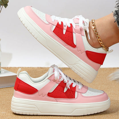 Loom & Soul Baskets plateforme unisexe – Chaussures de sport décontractées antidérapantes de style européen et américain avec semelle souple en EVA