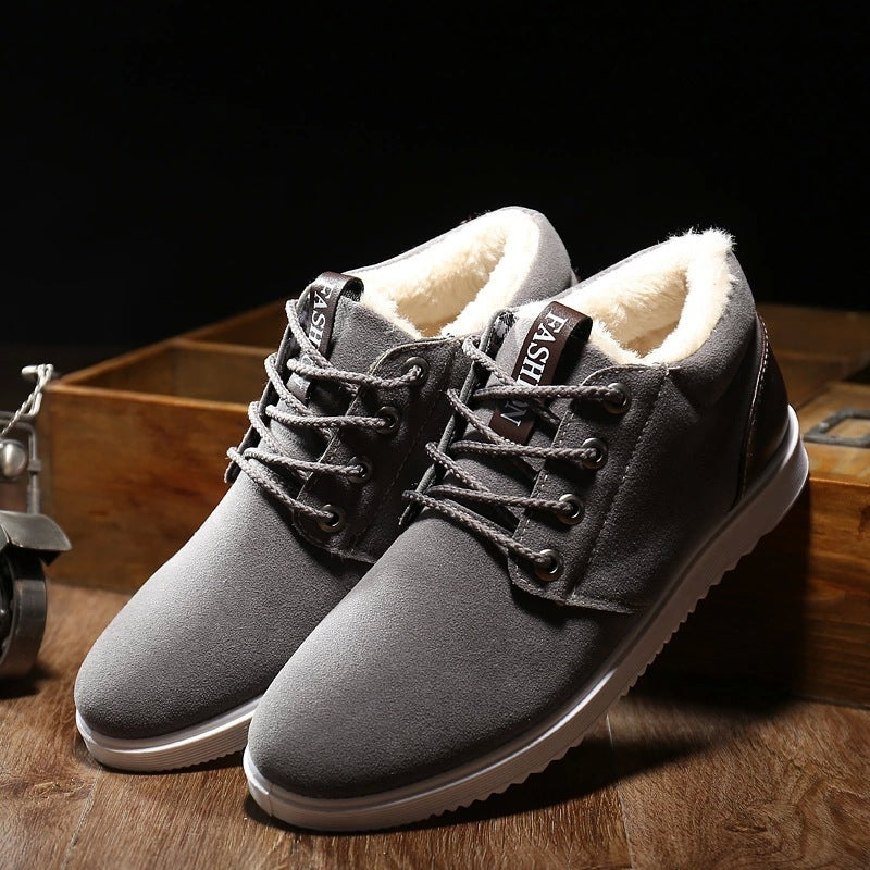 Loom & Soul Men’s Winter Casual Cotton Shoes – British Style Comfort