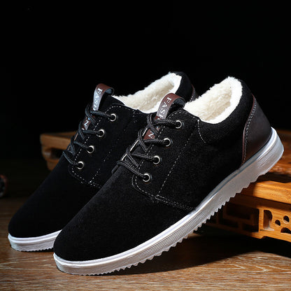 Loom & Soul Men’s Winter Casual Cotton Shoes – British Style Comfort