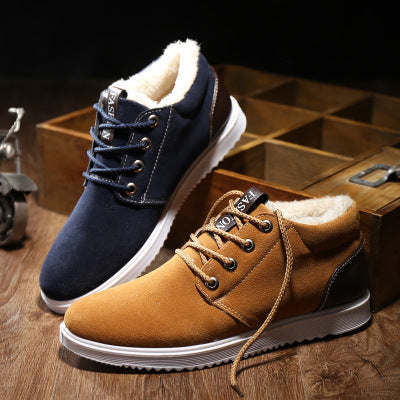 Loom & Soul Men’s Winter Casual Cotton Shoes – British Style Comfort