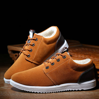 Loom & Soul Men’s Winter Casual Cotton Shoes – British Style Comfort
