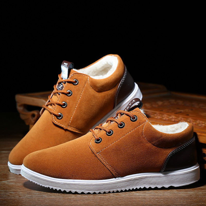 Loom & Soul Men’s Winter Casual Cotton Shoes – British Style Comfort