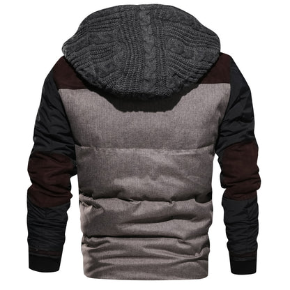 Cardigan zippé d'hiver 3D Loom & Soul pour homme – Manteau épais