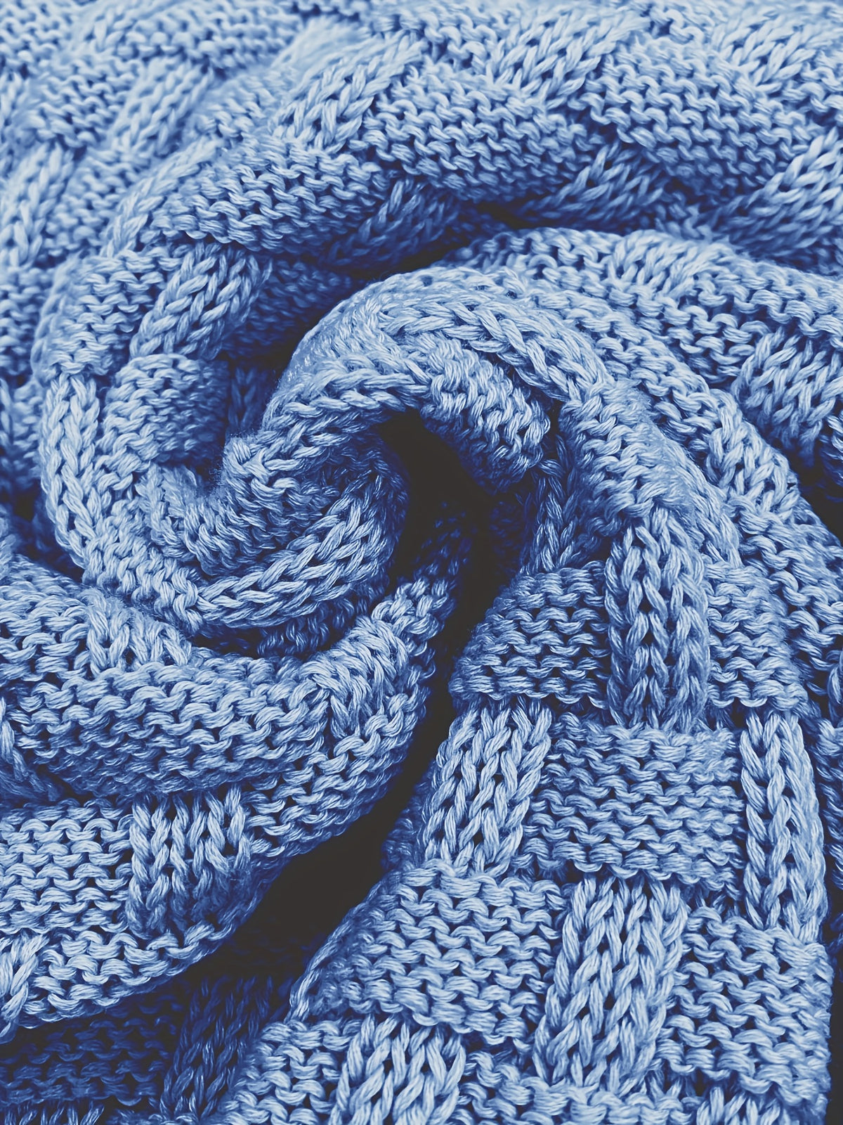 Pull en tricot gaufré pour homme – Grande élasticité avec col à revers