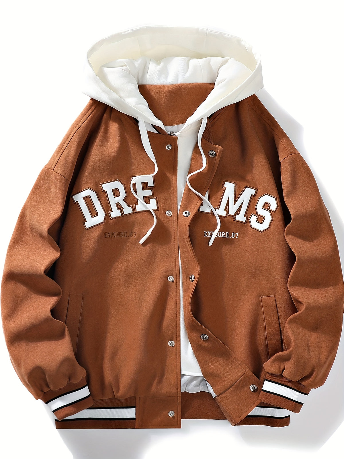 Chaqueta con capucha "DREAMS" para hombre de Loom & Soul – Abrigo holgado estilo streetwear