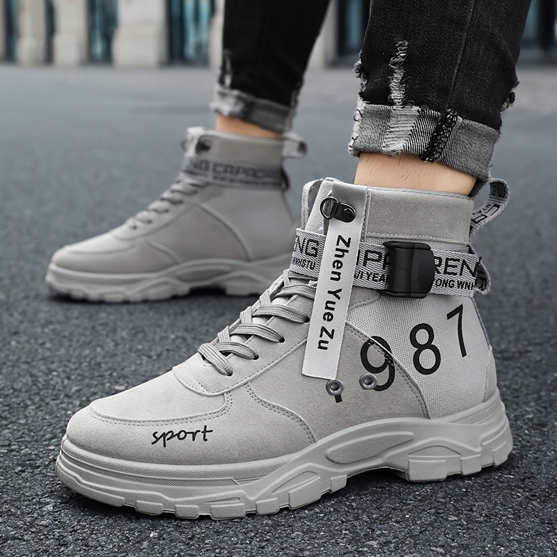 Chaussures de randonnée élégantes pour hommes – Bottes de cheville d'extérieur durables et antidérapantes