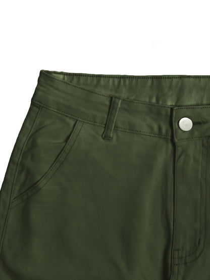 Pantalones cargo retro Y2K para mujer – Cintura alta, pierna ancha, estilo urbano