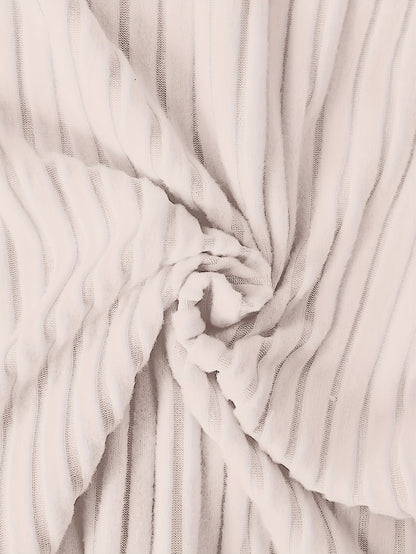 Haut élégant à col roulé pour femme – Tricot doux à manches longues et col montant