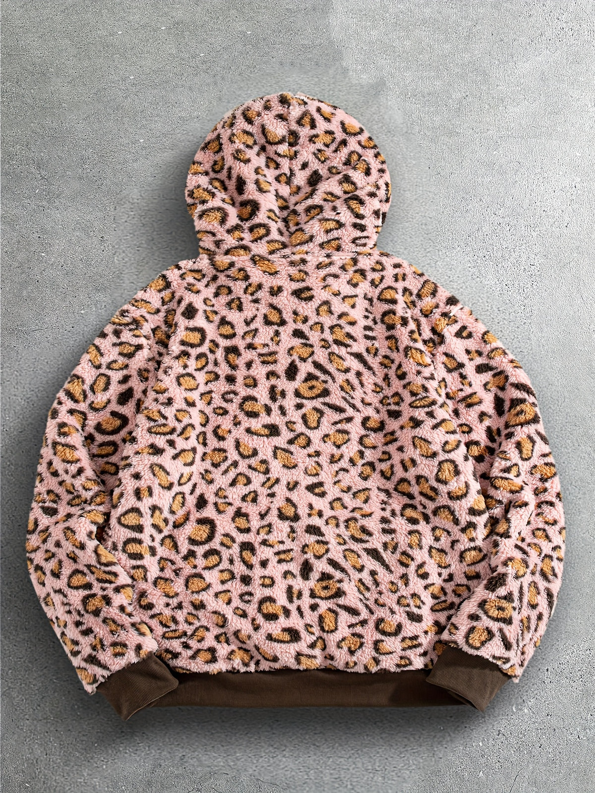Sweat à Capuche Imprimé Léopard Homme – Sweat-shirt Doux Tendance Streetwear