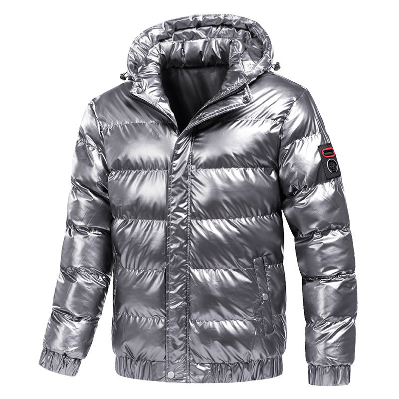 Veste d'hiver de moto pour homme – Manteau chaud en coton avec fermeture éclair