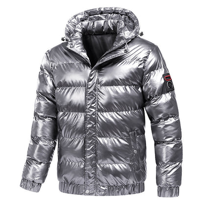 Veste d'hiver de moto pour homme – Manteau chaud en coton avec fermeture éclair