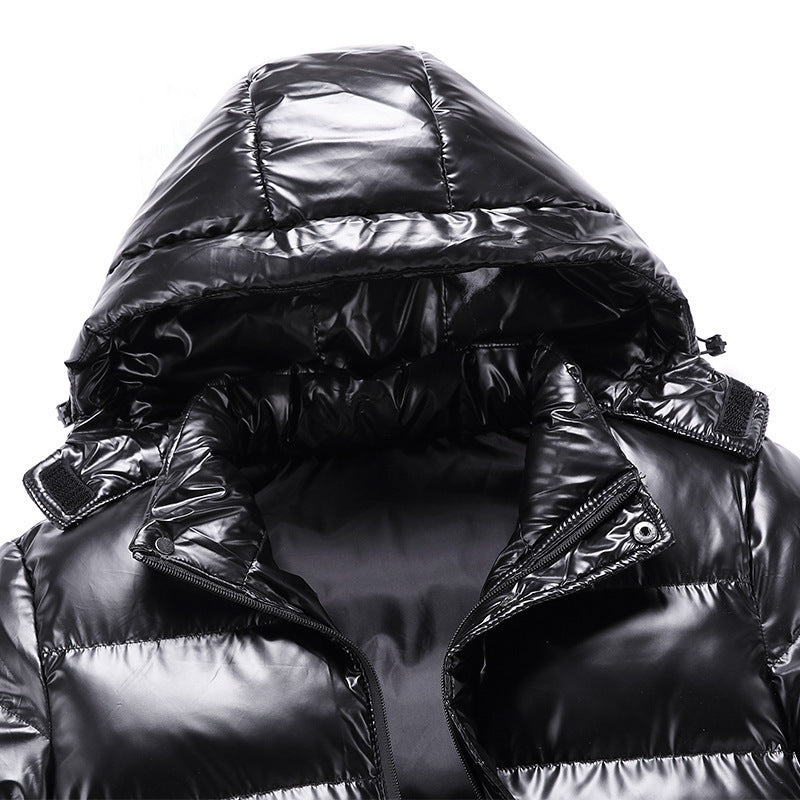 Veste d'hiver de moto pour homme – Manteau chaud en coton avec fermeture éclair