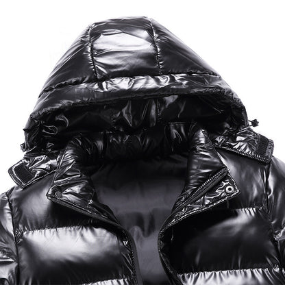 Veste d'hiver de moto pour homme – Manteau chaud en coton avec fermeture éclair