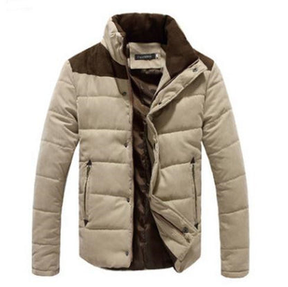 Parka décontractée chaude Loom & Soul™ pour homme – Manteau d'hiver coupe-vent avec extérieur en polyester léger