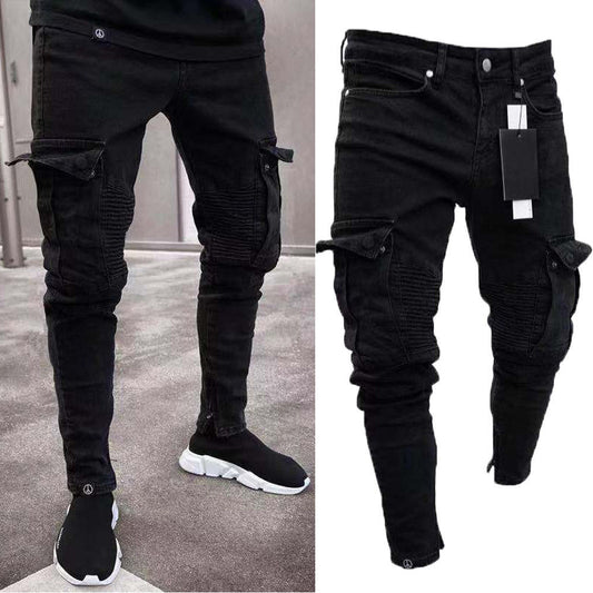 Loom & Soul™ Classic Straight-Leg Jeans – Men’s Casual High-Waist Denim Pants