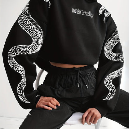 Sweat à Capuche Rouge Femme – Imprimé Phénix & Papillon Style Urbain