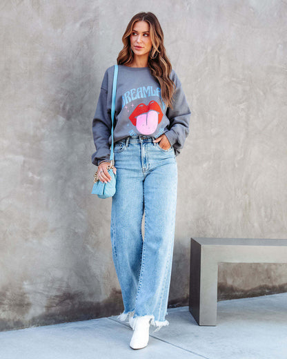 Pantalon décontracté à pampilles pour femmes Loom & Soul – Jean de style européen et américain avec détails à franges
