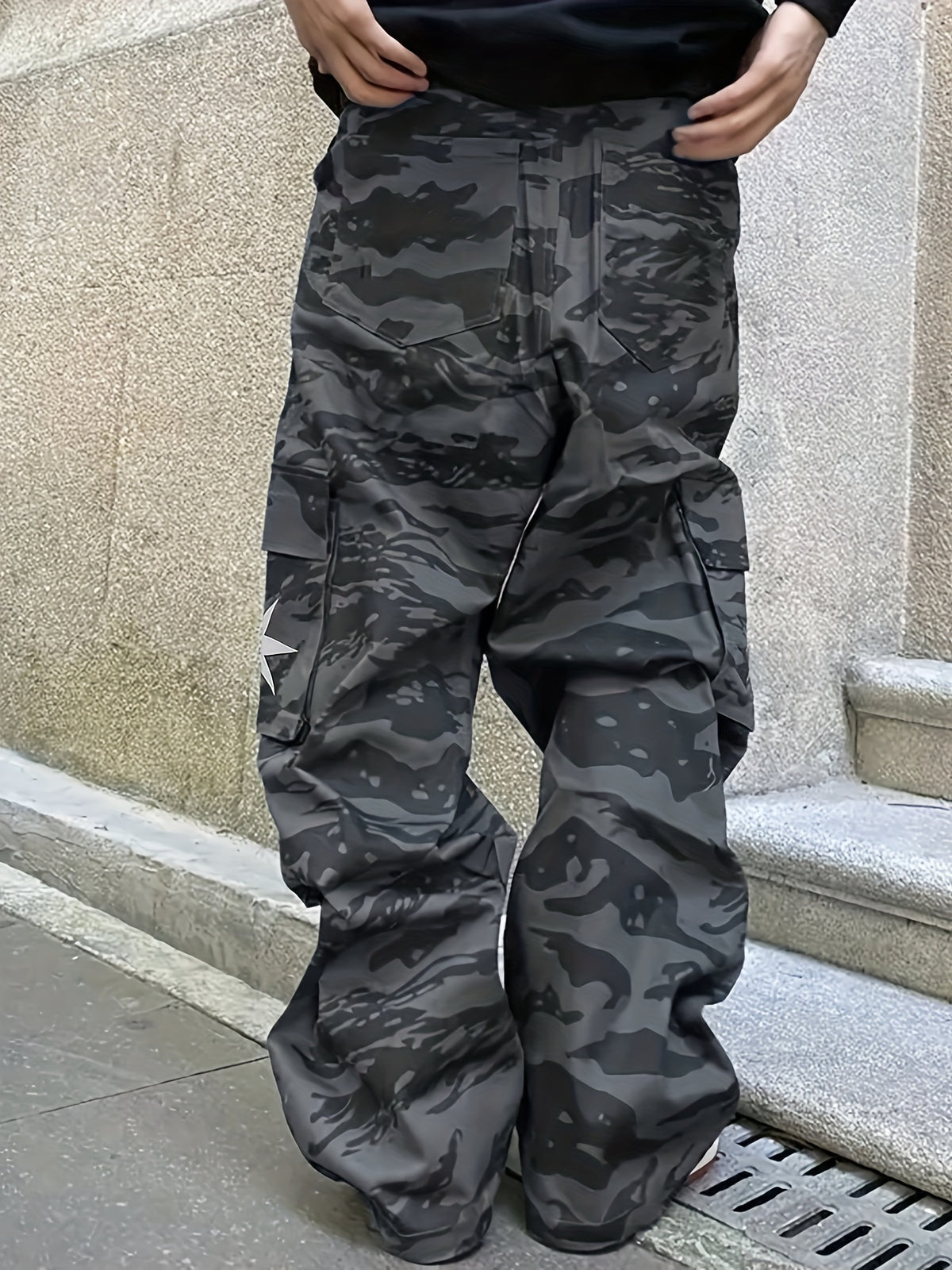 Pantalon Cargo Militaire Homme – Pantalon d'extérieur Ample Multi-Poches