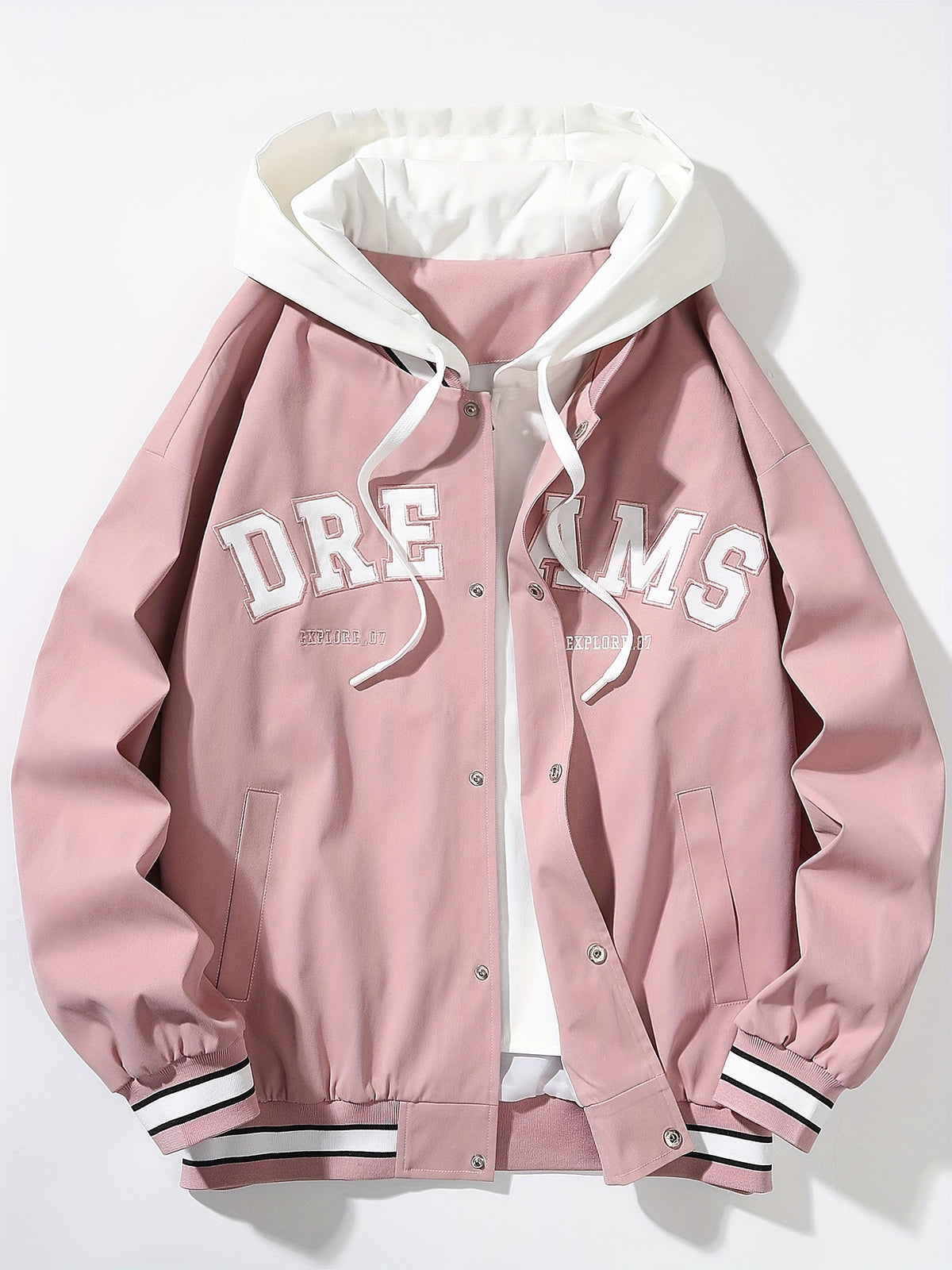 Chaqueta con capucha "DREAMS" para hombre de Loom & Soul – Abrigo holgado estilo streetwear