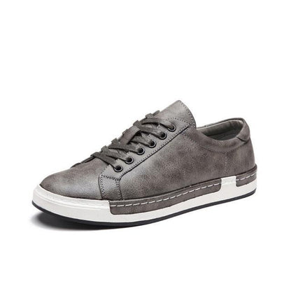 Chaussures homme artisanales Loom & Soul – Baskets basses à lacets, talon plat, semelle antidérapante en caoutchouc, intérieur en PU et semelle intérieure amortie