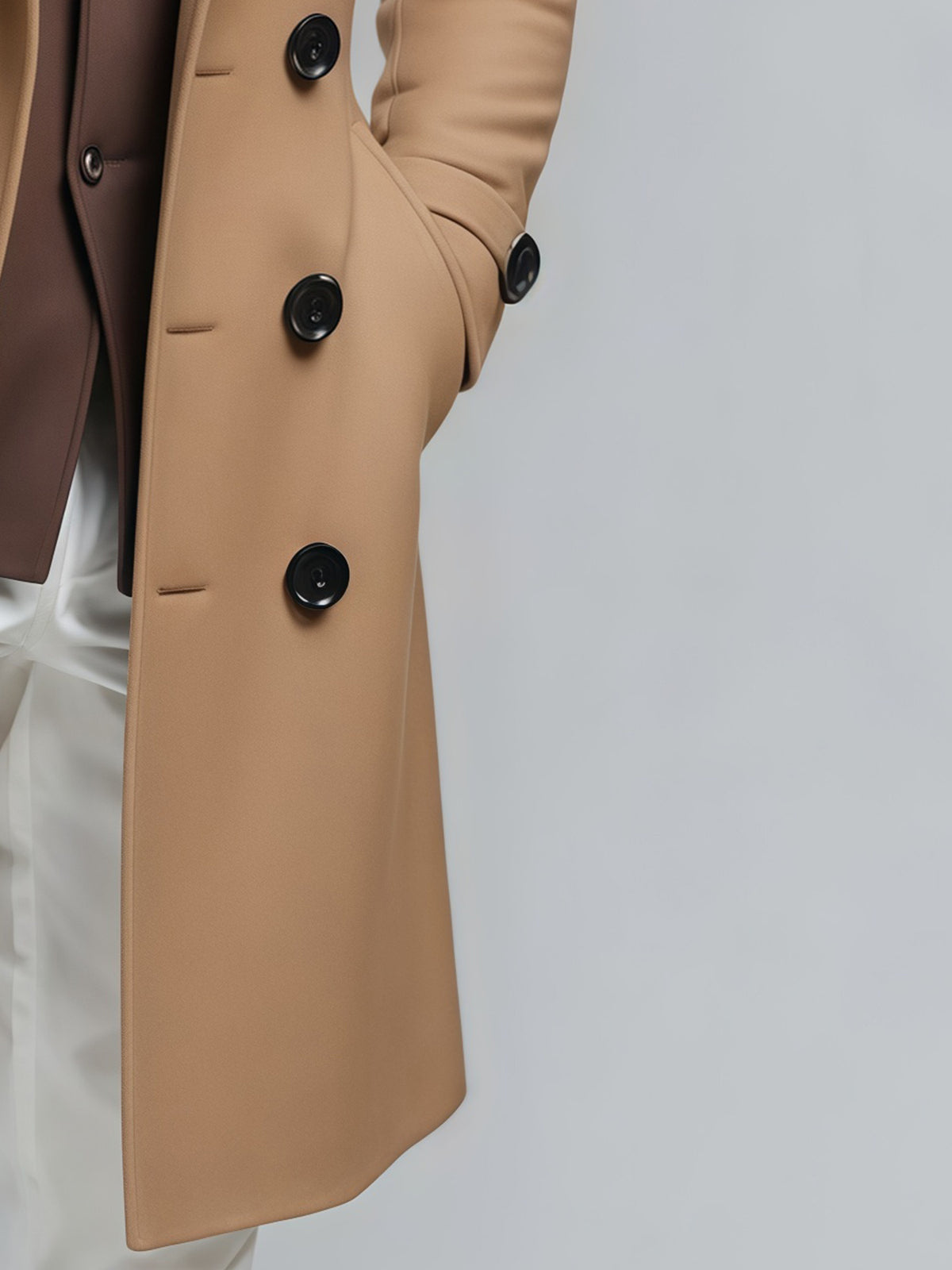 Men’s 3-in-1 Mid-Length Jacket – Double Breasted Coat