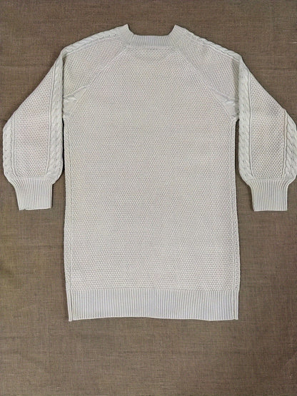 Pull Vika femme – Col rond ample en maille mi-longue