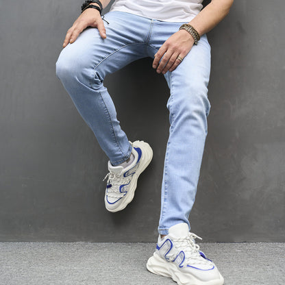 Loom & Soul™ Skinny Stretch Jeans – Men’s Mid-Waist Slim Tapered Denim Pants