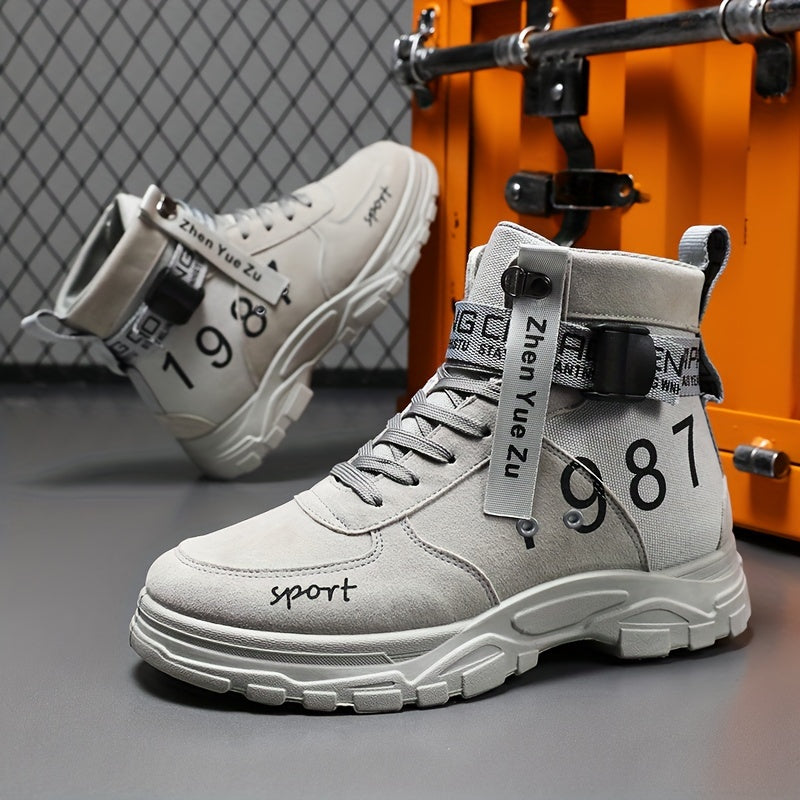 Chaussures de randonnée élégantes pour hommes – Bottes de cheville d'extérieur durables et antidérapantes