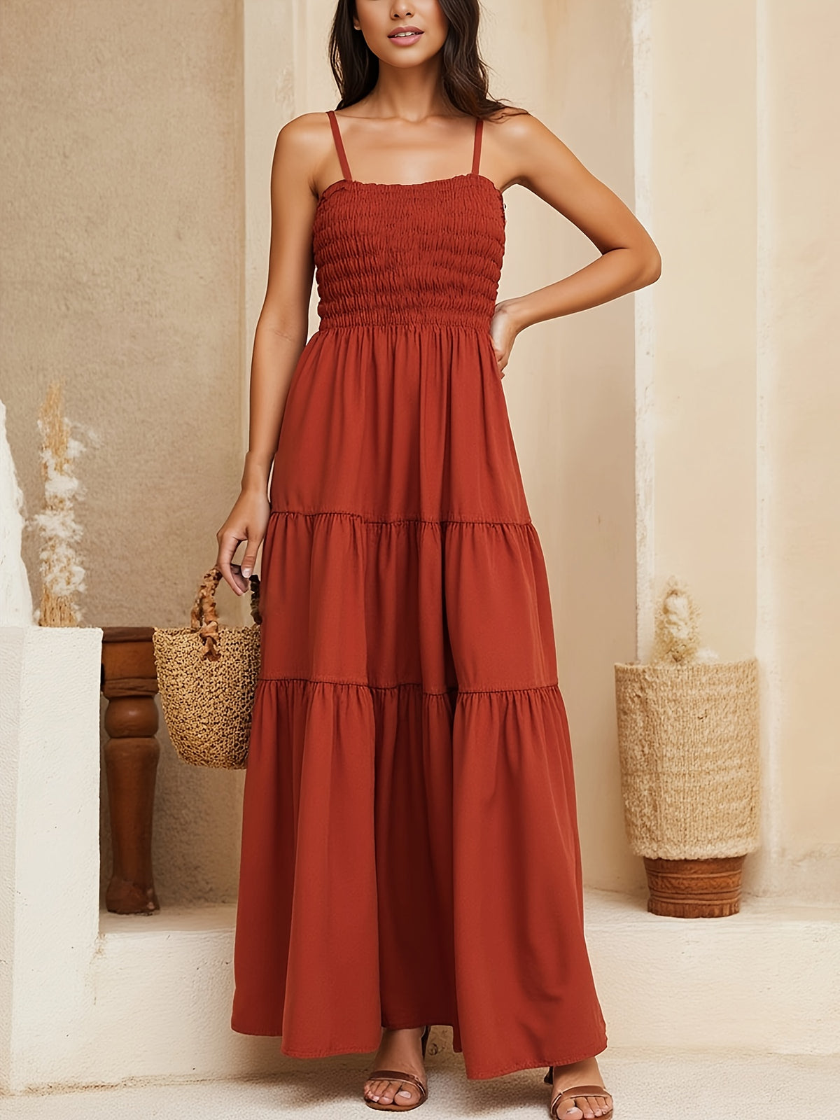Robe longue élégante à col licou – Robe de soirée ajustée et minimaliste