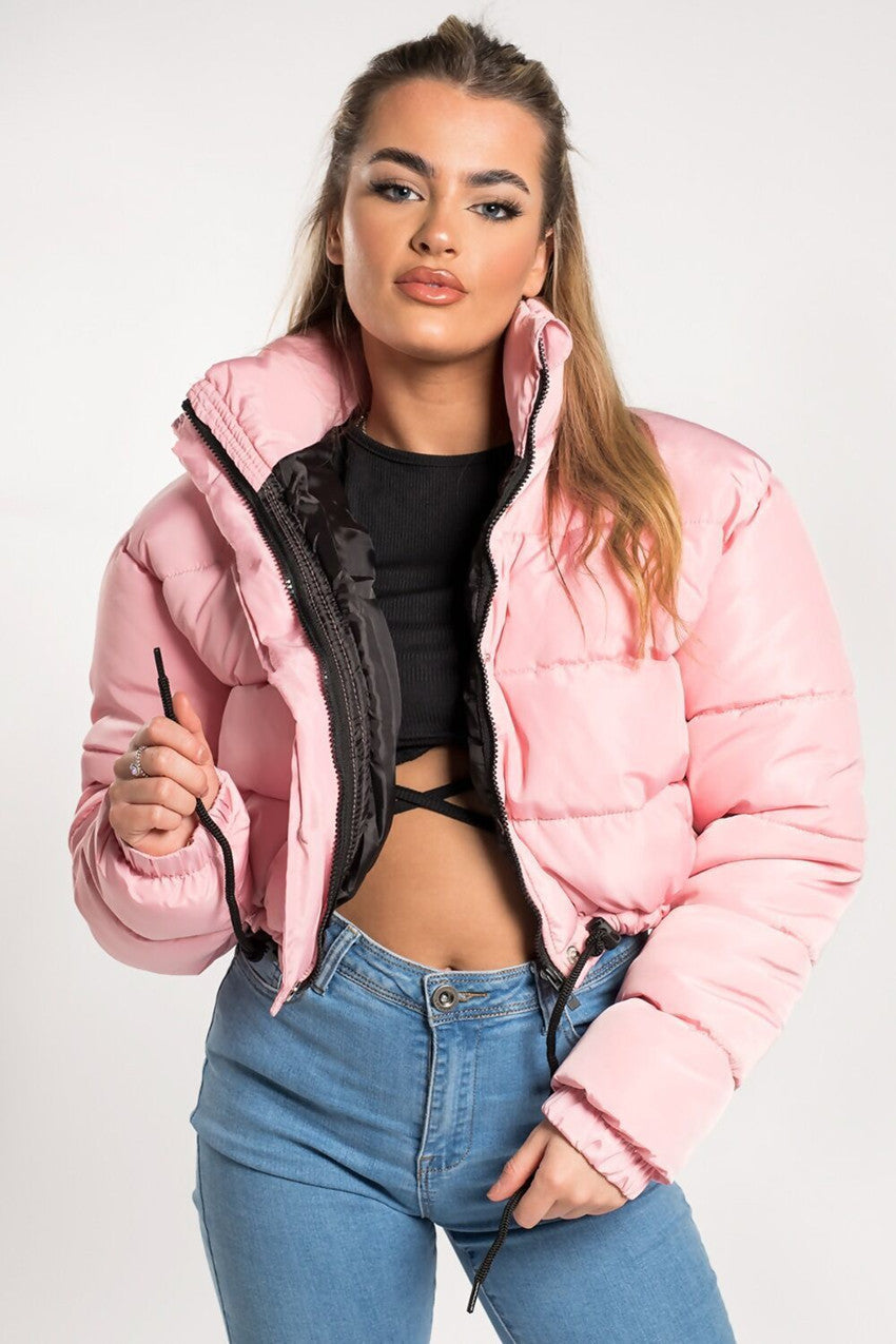 Loom & Soul™ Women’s Down Jacket – Bohemian Short Puffer Coat with Silk-Cotton Fill and Retro Flair