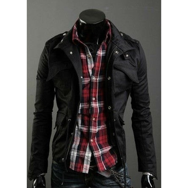 Loom & Soul™ Veste d'hiver de style militaire – Manteau tactique en toile coupe-vent pour hommes et adolescents
