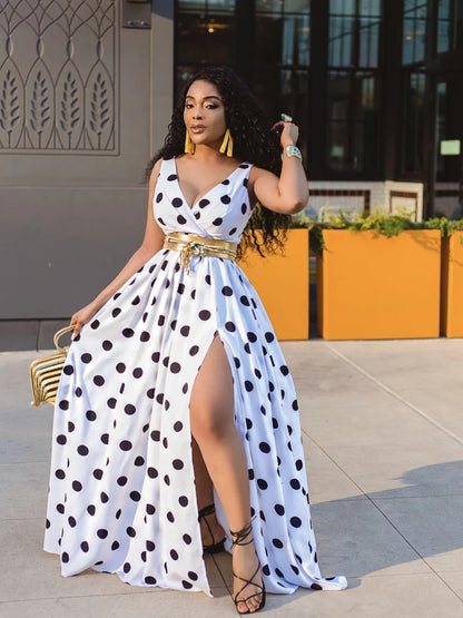 Sexy Split Maxi Party Dress – Elegant Club & Evening Dress for Women