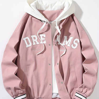 Chaqueta con capucha "DREAMS" para hombre de Loom & Soul – Abrigo holgado estilo streetwear