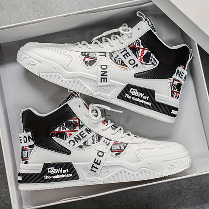 Baskets montantes de skateboard pour homme – Sneakers de ville tendance et décontractées