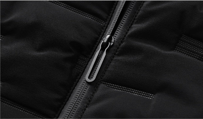 Loom & Soul™ Men’s Down Padded Suit Set – Hooded Winter Jacket & Matching Pants for Warmth and Style