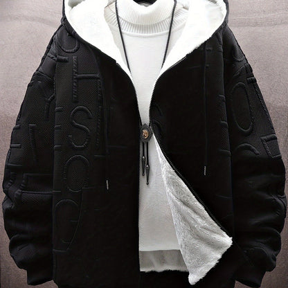Sweat à capuche zippé en molleton Loom & Soul pour homme – Édition fêtes de fin d’année