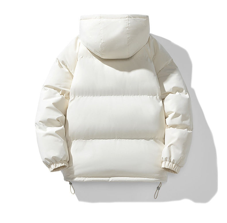 Loom & Soul™ Manteau à capuche d'hiver pour homme – Veste zippée rembourrée en coton épais pour la chaleur et le style au quotidien