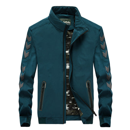 Veste décontractée en nylon pour homme Loom & Soul – Coupe-vent léger à fermeture éclair pour le quotidien