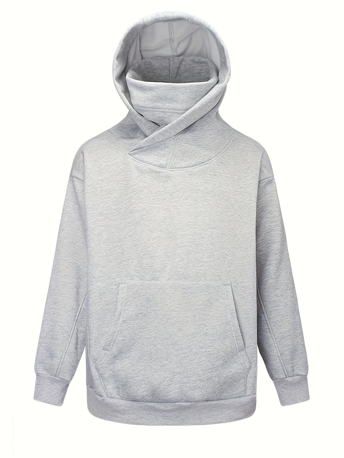 Men’s Oversized Plush Hoodie – High Street Ninja Style Pullover