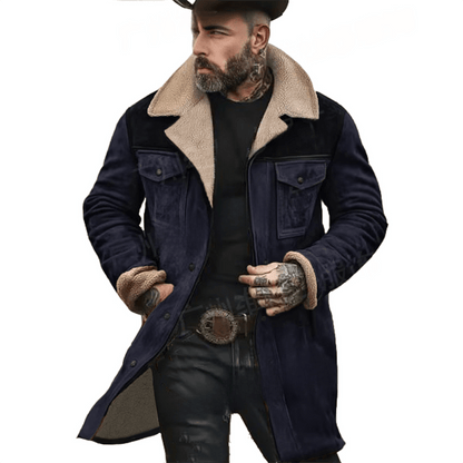 Blouson utilitaire color-block homme – Manteau en mélange de coton multi-poches