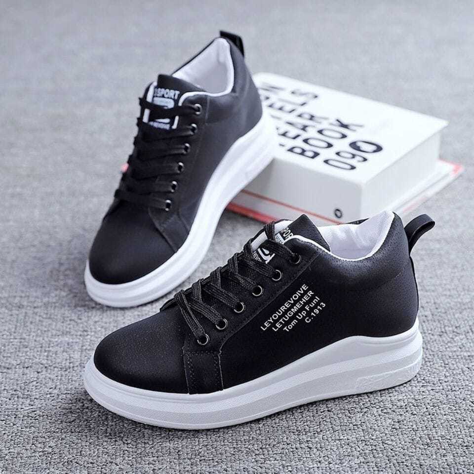 Loom & Soul™ Women’s Thick-Soled Velvet Sneakers – Warm Casual All-Match Daddy Shoes