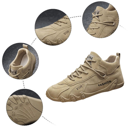 Mens High Tops Mens Soft Walking Shoes Lace up Extra Wide Dress Shoes for Men Sports Shoes for Men Popular Labor Work Shoes Wear High Top Board Shoes Casual Leisure Shoes Mens Leather Casual S