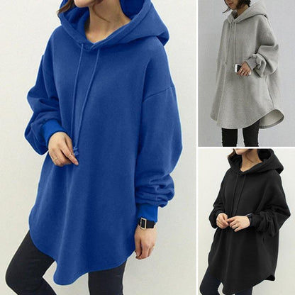 Sweat-shirt à capuche décontracté Loom & Soul pour femme – Coupe ample à manches longues avec poche et cordon de serrage