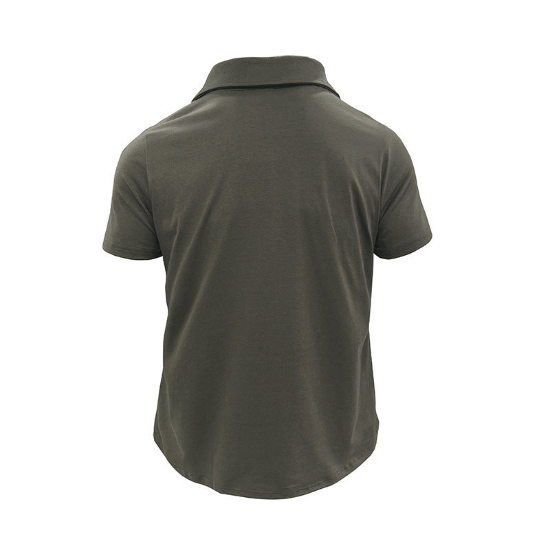 Polo d'été Loom & Soul™ pour homme – Haut à revers et manches courtes avec poche poitrine