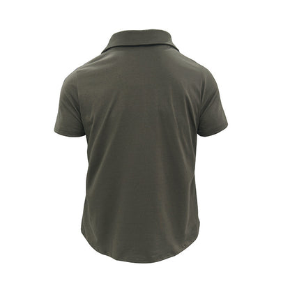 Polo d'été Loom & Soul™ pour homme – Haut à revers et manches courtes avec poche poitrine
