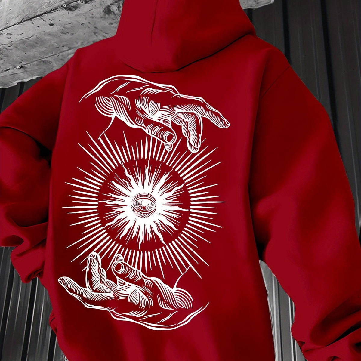 Pull à capuche léger pour homme – Graphisme minimaliste, idéal pour le printemps
