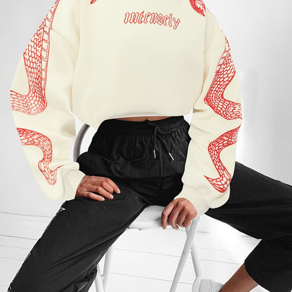 Sweat à Capuche Rouge Femme – Imprimé Phénix & Papillon Style Urbain